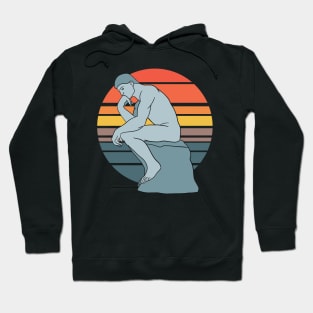 Rodin The Thinker - Vintage Sunrise Edition Hoodie